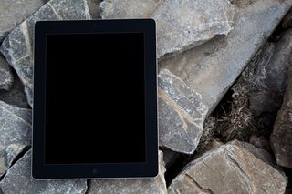 实体模型、岩石、外部、自然、黑色ipad、ipad 4、肖像模式、frontview