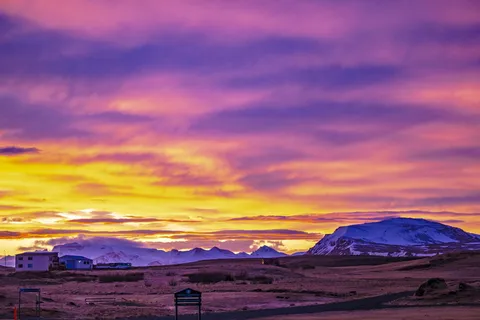 冰岛,hellissandur,日出,黎明,morgenrot,早晨,黄昏,山脉 冰岛,hellissandur,日出,黎明,morgenrot,早晨,黄昏,山脉