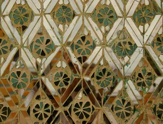 图案，万花筒，镜子，瓷砖，万花筒，几何，缅甸，传统