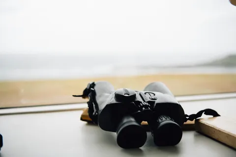 黑色双筒望远镜