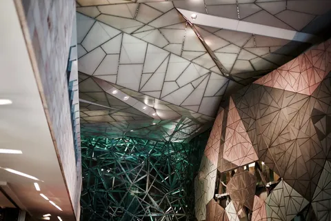 澳大利亚，墨尔本，acmi，室内，建筑结构，建筑，照明，无人