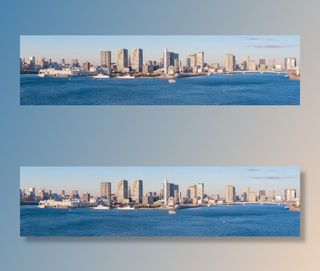 全景、摄影、城市景观、身体、水、彩虹桥、东京、大桥