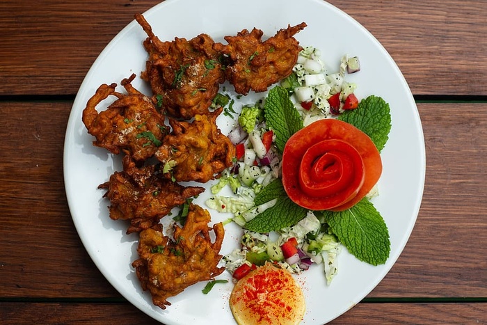 pakora，印度食品，印度厨房，膳食，烹饪，香料，味道，印度之门