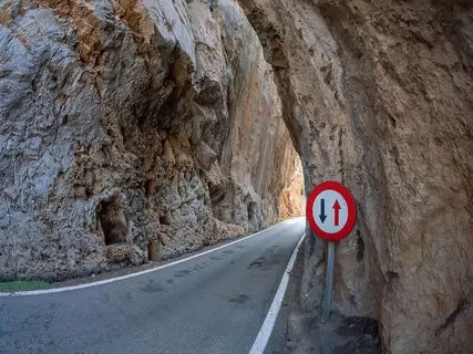 自然、旅行、户外、岩石、道路、石头、景观、树木