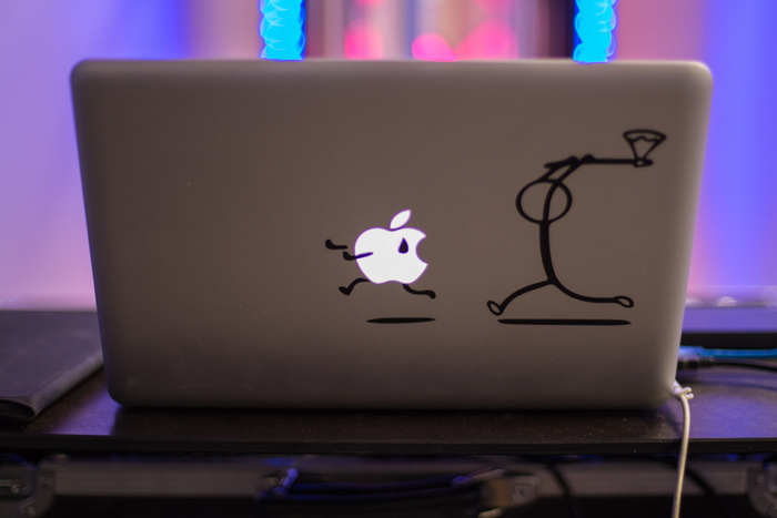 macbook, 白色, 苹果标志插图, MacBook 白色, 苹果标志, 插图, 电脑, 苹果