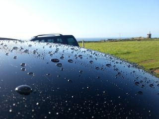 反射、水、珠饰、景观、天空、交通、自然、汽车