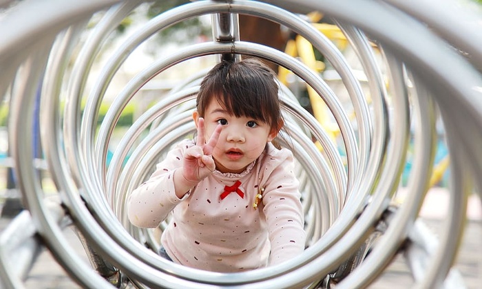 孩子，快乐，紧凑，可爱，室内，童年，年轻，婴儿