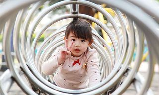 孩子，快乐，紧凑，可爱，室内，童年，年轻，婴儿