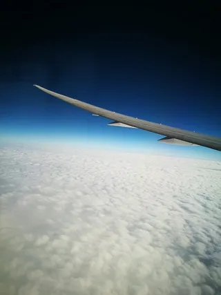 翅膀，空中，飞行，飞机，旅行，天空，蓝色，度假