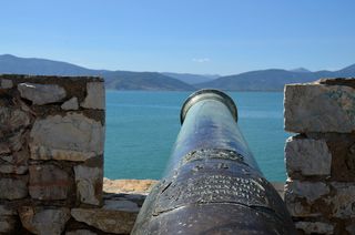 枪、中世纪、要塞、历史、古老、武器、水、山