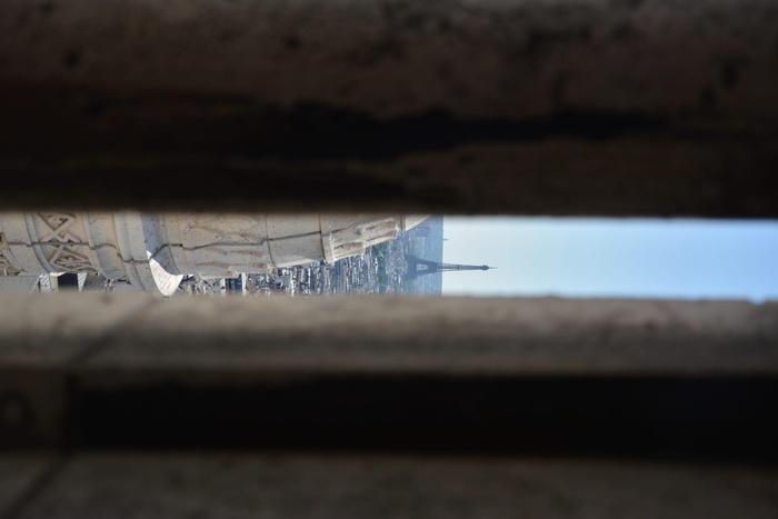 巴黎，法国，圣城，埃菲尔铁塔，环法埃菲尔铁塔，圣心教堂，建筑，选择性聚焦