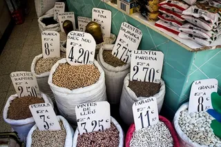 巴塞罗那，西班牙，坚果，市场，商店，市场，零售，选择