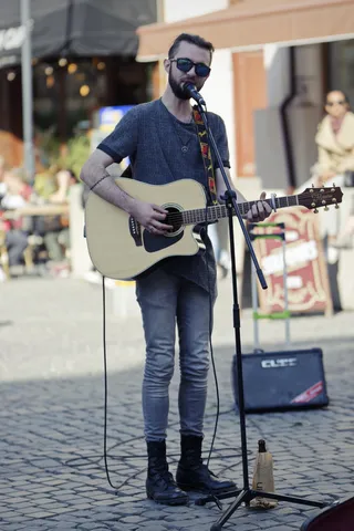 男人，年轻人，人，男性，有魅力，人，吉他手，独奏家