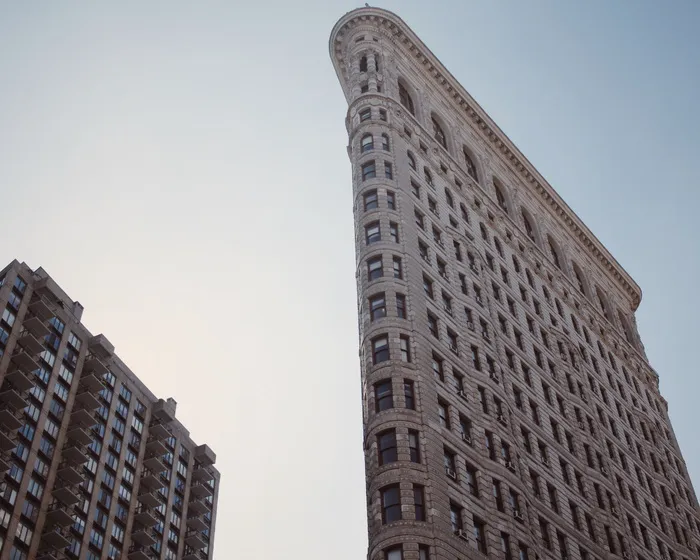 建筑，纽约，纽约市，曼哈顿，城市，扁平铁，建筑，摩天大楼