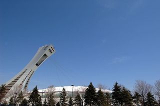 加拿大、蒙特勒尔、奥林匹克体育场、天空、版权空间、营销空间、文本空间、博客图片