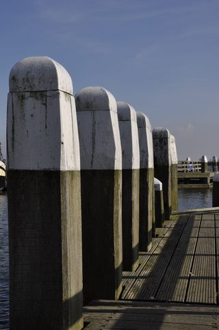 护柱、meerpaal、fix、pole、enkhuizen、空气、水、天空