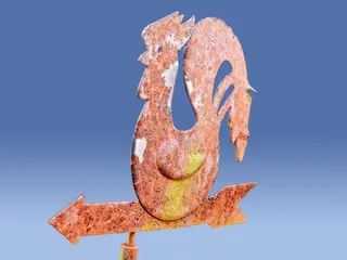 风向标，hahn，铁，不锈钢，风向，金属，人物，生锈