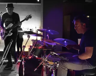 音乐，电池，盘子，鼓槌，鼓手，音乐会，阴影，剪影