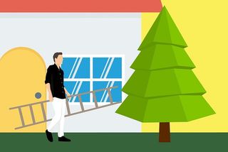 圣诞树装饰插图