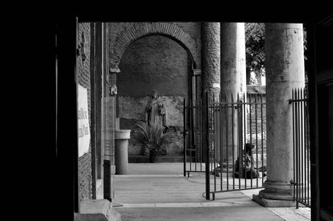 意大利、罗马、地面、地面、上帝、宗教、教堂、街道