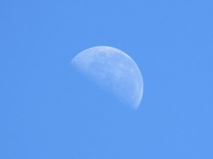 阿根廷，卡塞罗斯山，月亮，白天，天空，太空，天文学，蓝色