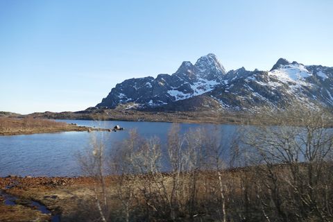 挪威，hurtigruten，lofoten，天空，山，水，自然之美，风景-自然