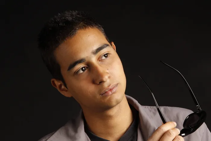 男孩，太阳镜，模特，夏天，年轻，快乐，人，有趣