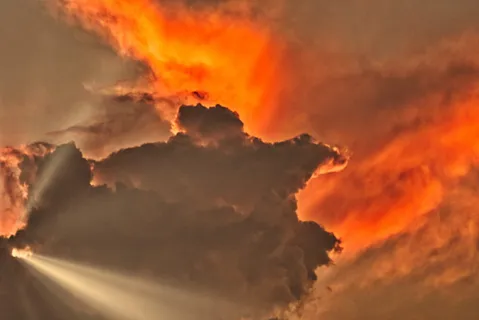 香港，天空，橙色，日落，足以克服的强大，云天，自然之美，环境