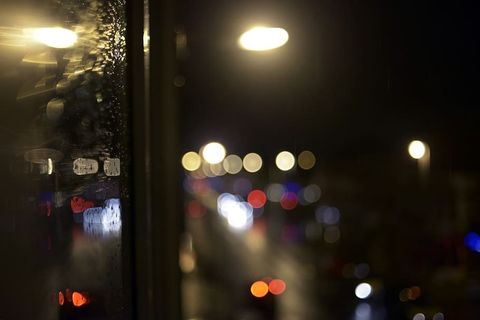 波基，无焦点，焦点，雨，窗户，城市，城市，派对