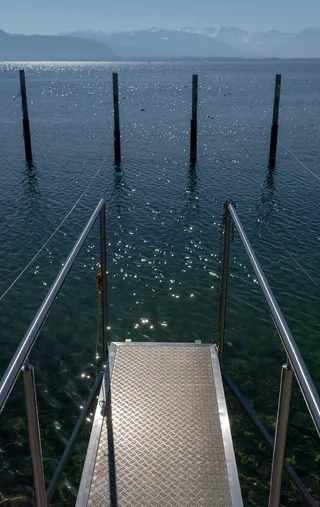 康斯坦斯湖、web、港口、水域、码头、投资者、码头、天空