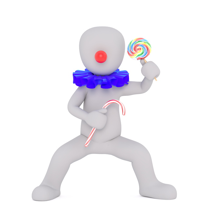 人物，手持，彩色，棒棒糖插图，雄性，3d模型，隔离，3d