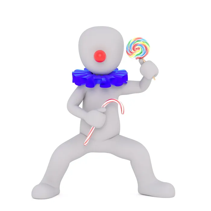 人物，手持，彩色，棒棒糖插图，雄性，3d模型，隔离，3d