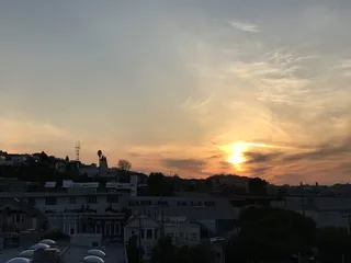 美国, 旧金山, 苏特罗塔, 日落, Potrero 山, 云, 天空, 架构