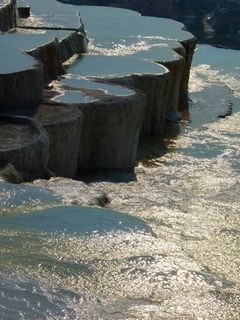 Pamukkale，石灰，烧结，阶地，钙，石灰烧结阶地，unesco，石灰石