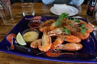 虾，美味，海鲜，美食，午餐，食物，美食，晚餐