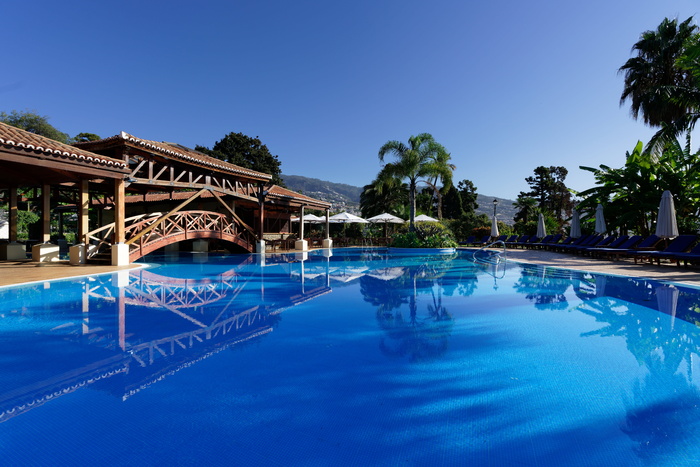 酒店，水，游泳池，建筑，度假村，葡萄牙，funchal，quinta do lago