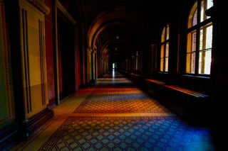 地板、走廊、地板、室内、过道、地窖、硬木、木材