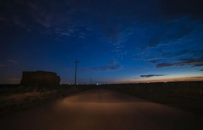 无标题，道路，夜晚，黑暗，夜晚，小径，地平线，自然