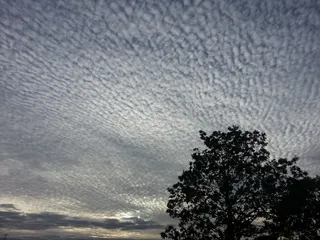 冬天，天空，云，户外，风景，宁静，气象，云景
