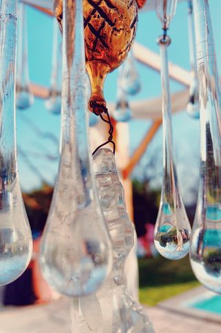 玻璃、水晶、高脚杯、冰、自然、户外、水滴、蓝色