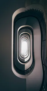 栏杆，扶手，螺旋，螺旋，楼梯，建筑，楼梯