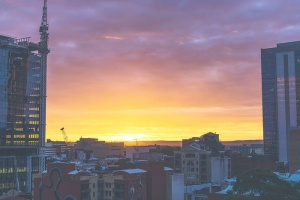 建筑、建筑物、城市、城市景观、黎明、市中心、黄昏、户外