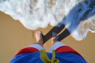 水，脚，镜像，自然，弗森，脚，夏天，点心