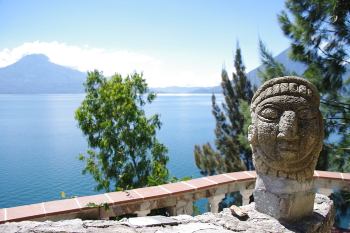 lago de atitlan，atitlan，危地马拉，艺术与工艺，水，表现，雕塑，植物