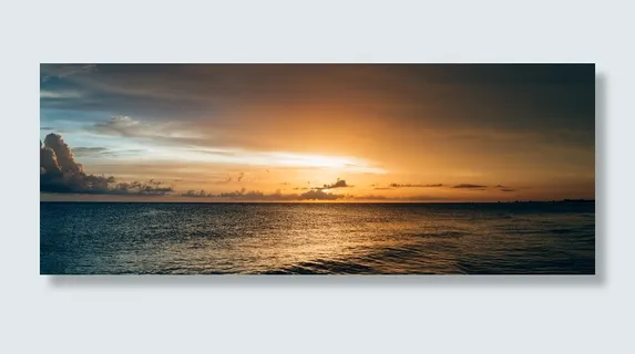 日落时的海水风光 日落时的海水风光
