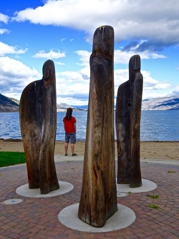 图, 沉思, 人, 展望, 站立, 直立, 云-天空, 海