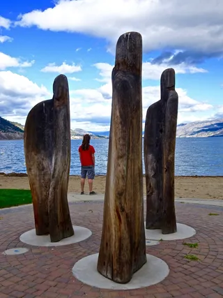 图, 沉思, 人, 展望, 站立, 直立, 云-天空, 海