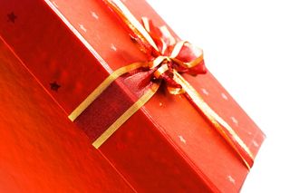 周年纪念、生日、蝴蝶结、盒子、纸板、庆祝、圣诞节、特写