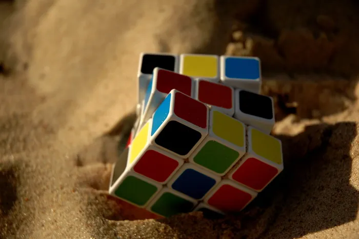 3x3, 3 x 3 魔方, 立方体, 沙子, 魔方, 游戏, 策略, 解决