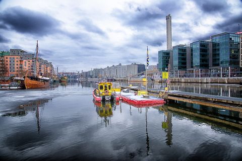 瑞典, 斯德哥尔摩, 水, 水景, 船舶, 船, 坞站, 商业码头